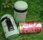 Insulated Stubby Holder Outdoor Sports Can Cooler with Cap and Clip