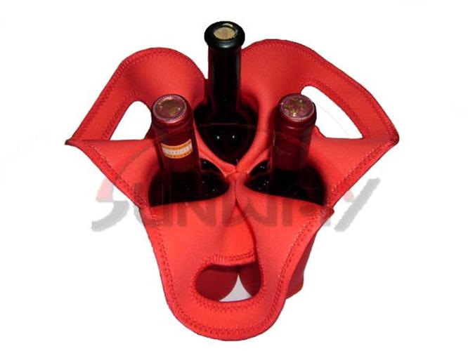 3 Pack Wine Bottle Cooler Custom Insulated Bottle Holder