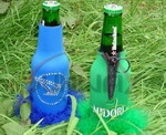 Fluffy Beer Bottle Cooler Feather Bottle Suit